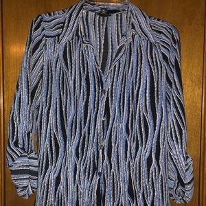 East 5th Blue Button-Up Dress Shirt